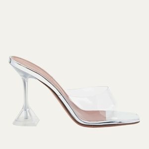 Amina Muaddi Lupita Clear Heels 36.5